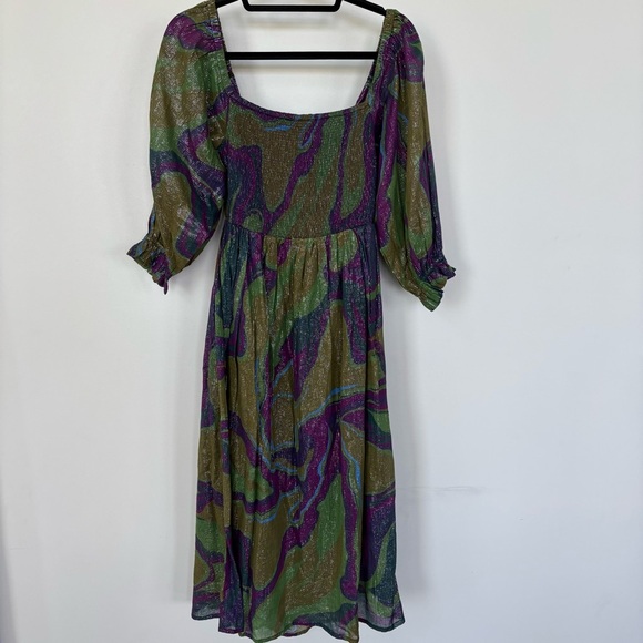 Free People Conditions Apply Riyana Midi Dress Size S NWT - Picture 1 of 8